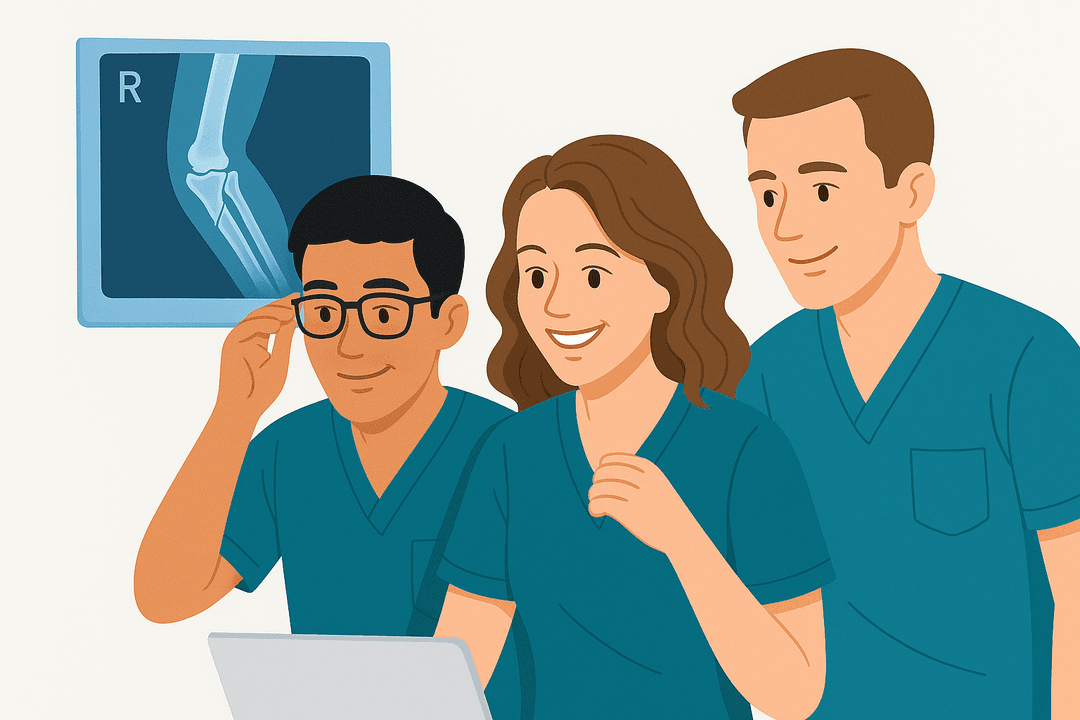 Interaktive Röntgenbefundung im CasePrep Radiologie-Trainer